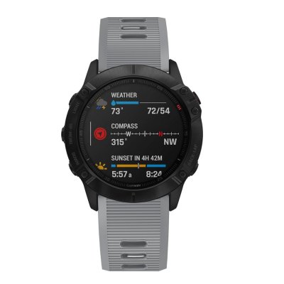 Köp Silikonarmband Garmin Fenix 6X Grå Online
