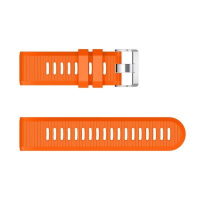 Utbytbara delar av orange silikonarmband till Garmin Fenix 8 Pro – liggande