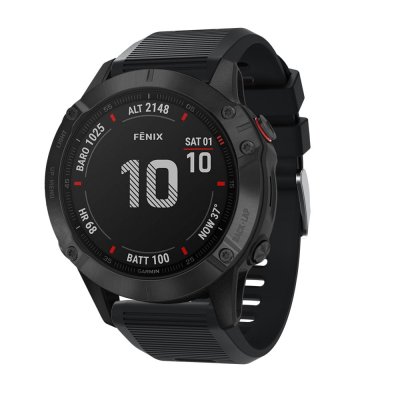 Köp Silikonarmband Garmin Fenix 6X Pro Svart Online