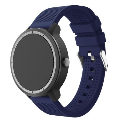 Silikonarmband Garmin Vivoactive 3 blå – visning framifrån på klocka