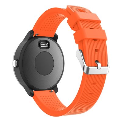 Silikonarmband Garmin Vivoactive 3 orange – bakifrån på handleden