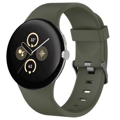 Silikonarmband Google Pixel Watch 4 45mm Mörkgrön