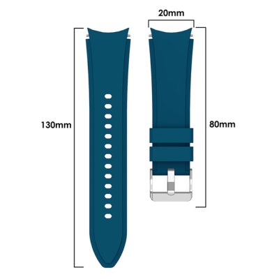Full Fit Silikonarmband Samsung Galaxy Watch FE Mörkblå