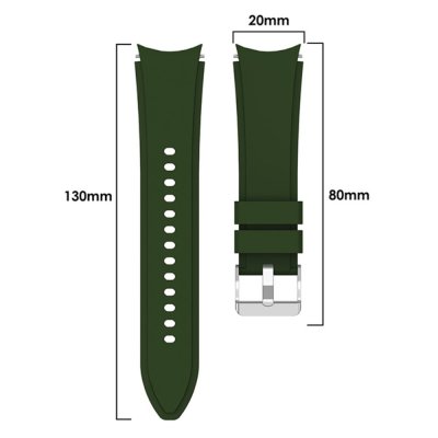 Silikonarmband Samsung Galaxy Watch FE Grön