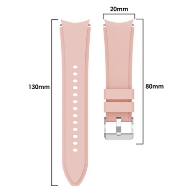 Full Fit Silikonarmband Samsung Galaxy Watch 7 44mm Rosa