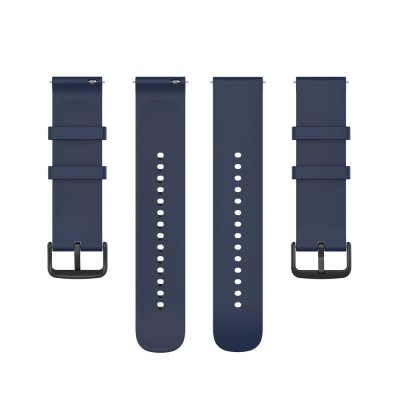 Silikonarmband till Garmin Venu Blå - visning av båda längderna fram- och baksida