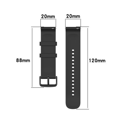 Silikonarmband till Garmin Vivoactive 6 Orange - mått