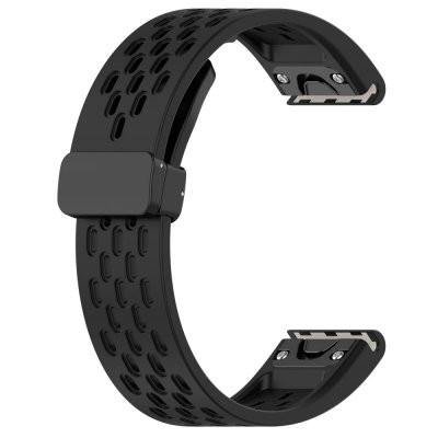 Silikonarmband Sport Garmin Fenix 6X Svart
