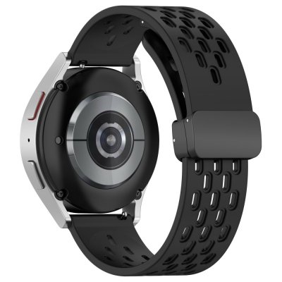 Köp Silikonarmband Sport Samsung Galaxy Watch 6 Classic 43mm Svart Online