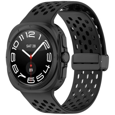 Silikonarmband Sport Samsung Galaxy Watch Ultra 47mm Svart