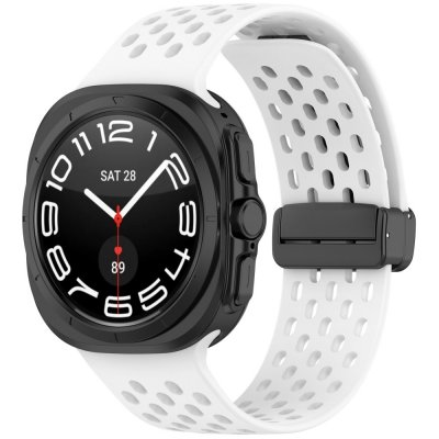 Silikonarmband Sport Samsung Galaxy Watch Ultra (2025) Vit