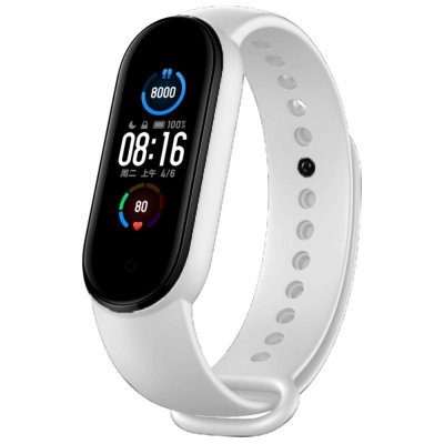 Silikonarmband Xiaomi Mi Band 5/6 Vit - Techhuset.se