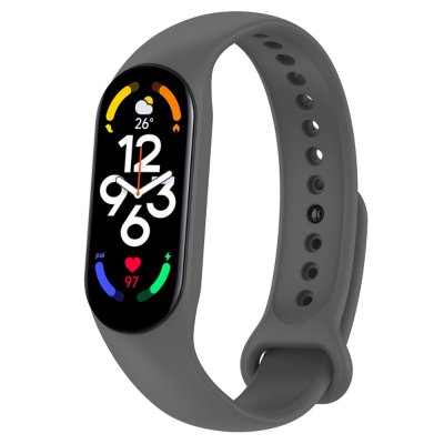 Silikonarmband Xiaomi Mi Band 7 Grå - Techhuset.se