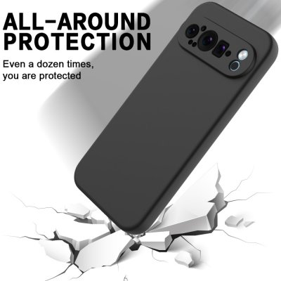 Silikonskal Google Pixel 9 Pro Svart