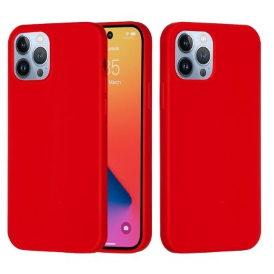Köp Silikonskal iPhone 14 Pro Max Röd Online
