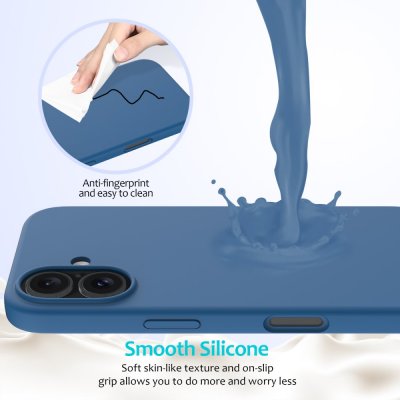 Silikonskal iPhone 16 Blå