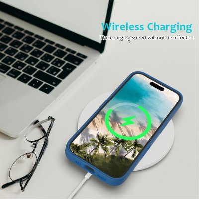 Silikonskal iPhone 16 Blå