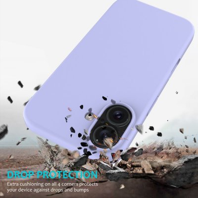 Silikonskal iPhone 16 Plus Lila