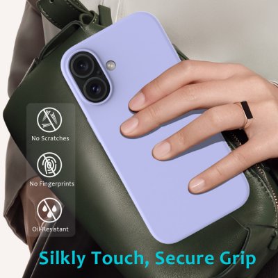 Silikonskal iPhone 16 Plus Lila