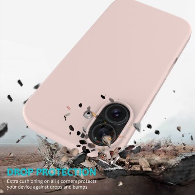 Silikonskal iPhone 16 Plus Rosa
