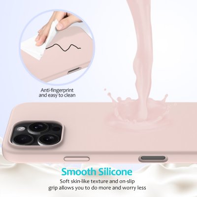 Silikonskal iPhone 16 Pro Rosa