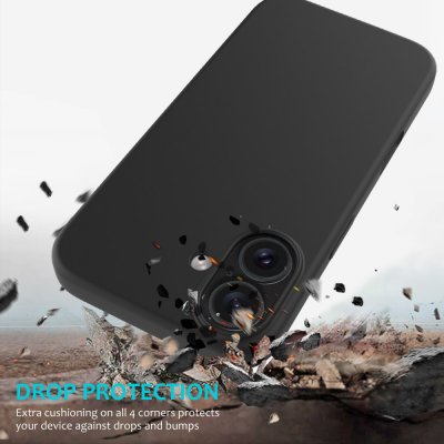 Silikonskal iPhone 16 Svart