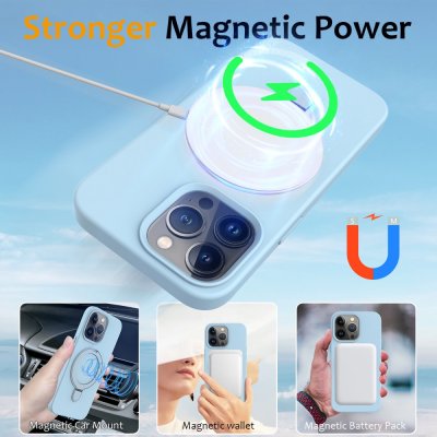 Kickstand MagSafe skal iPhone 16 Pro Blå