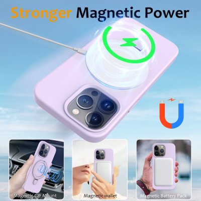 Kickstand MagSafe skal iPhone 16 Pro Lila