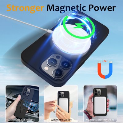 Kickstand MagSafe skal iPhone 16 Pro Svart