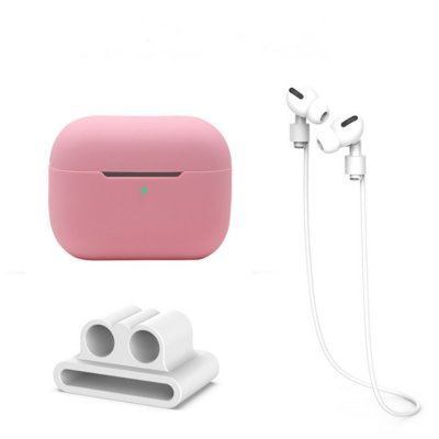 Köp Silikonskal Med Hörlursband & Hållare AirPods Pro 2 Rosa Online