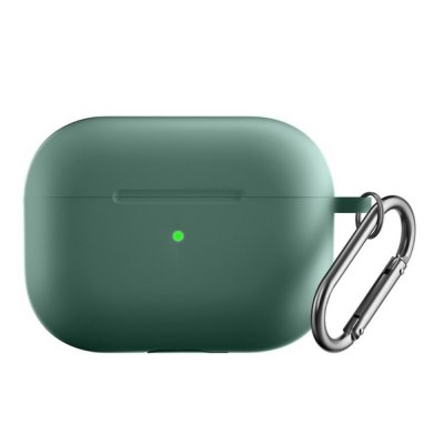 Köp Silikonskal Med Karbinhake Apple AirPods Pro 2 Grön Online