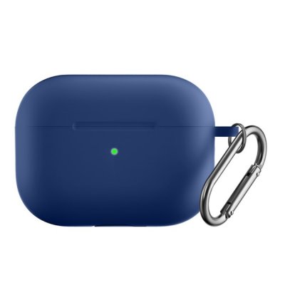 Köp Silikonskal Med Karbinhake Apple AirPods Pro 2 Mörkblå Online