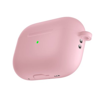 Köp Silikonskal Med Karbinhake Apple AirPods Pro 2 Rosa Online