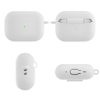 Köp Silikonskal Med Karbinhake Apple AirPods Pro 2 Vit Online