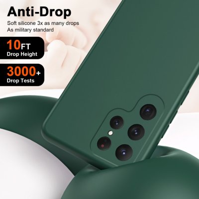Köp Silikonskal Samsung Galaxy S24 Ultra Grön Online