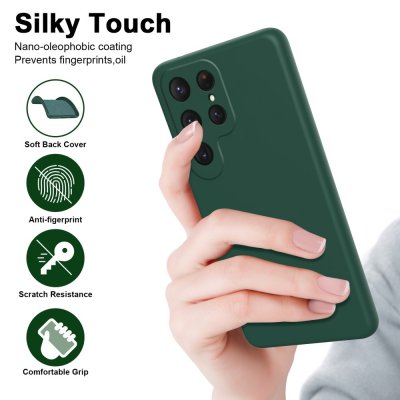 Köp Silikonskal Samsung Galaxy S24 Ultra Grön Online