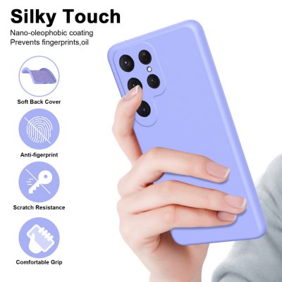 Köp Silikonskal Samsung Galaxy S24 Ultra Lila Online