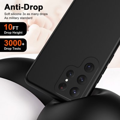 Köp Silikonskal Samsung Galaxy S24 Ultra Svart Online