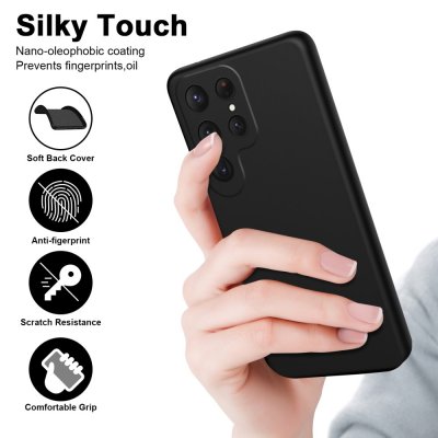Köp Silikonskal Samsung Galaxy S24 Ultra Svart Online