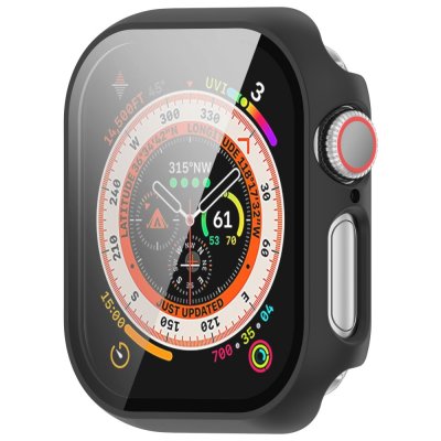 Skal Apple Watch Series 10 46mm Hårdplast + Glas Svart