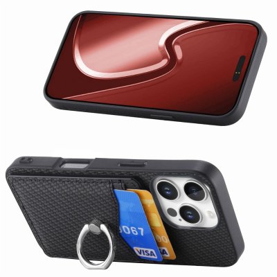 Skal iPhone 16 Pro Kortfack + Ring