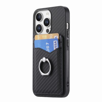 Skal iPhone 16 Pro Kortfack + Ring