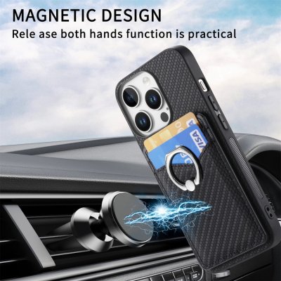 Skal iPhone 16 Pro Kortfack + Ring