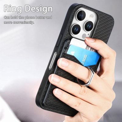 Skal iPhone 16 Pro Kortfack + Ring