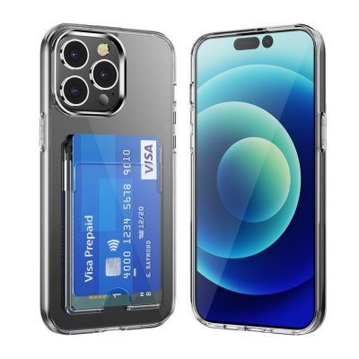 Köp Skal Kortfack iPhone 15 Pro Crystal Clear Online