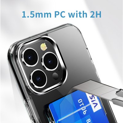 Köp Skal Kortfack iPhone 15 Pro Max Crystal Clear Online