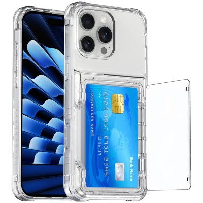 Skal Kortfack Kickstand iPhone 16 Pro Max Transparent