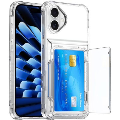 Skal Kortfack Kickstand iPhone 16 Plus Transparent