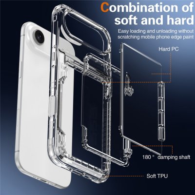 Detaljbild på iPhone 17 Air-skalets kantdesign och kortfackets säkerhet