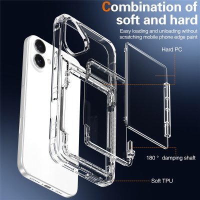 Detaljbild på iPhone 17-skalets kantdesign och kortfackets säkerhet
